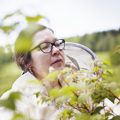 58-vuotias luomutilan emäntä, toimittaja ja mehiläistarhaaja Seija Halme asuu Juupajoella Juhan ja saksanseisoja Pincon kanssa. Tilalla viljellään mustaherukkaa, vadelmaa ja mustamarja-aroniaa.