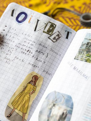 Bullet journaliin voi kalenterin lisäksi sisällyttää esimerkiksi tavoitteita ja toiveita.