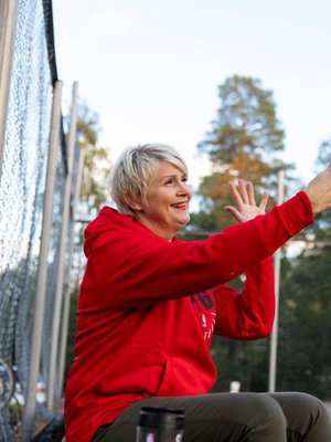 Vilkutus pojanpojalle Chicagoon.