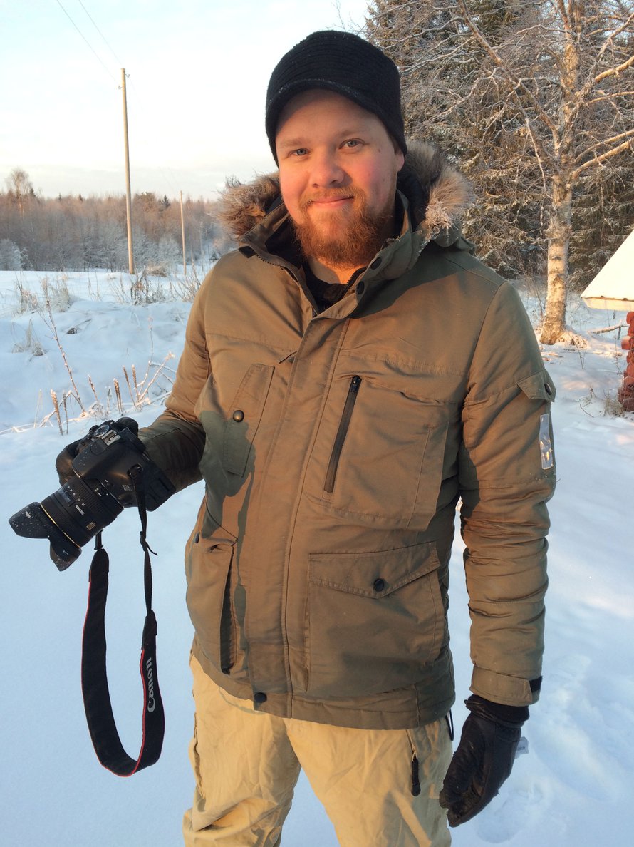 Perttu löytää ideoita ja vinkkejä kuvaamiseen joka paikasta: netistä, ulkona liikkumalla ja lasten kanssa touhuamalla. ”Ideapankki on loputon!”