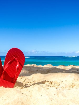 Siihen jäivät sandaalit, kun piti taas juosta vessaan. Loman viettäisi mieluimmin ilman vatsatautia.