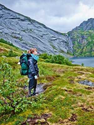 Toimittaja Noora Mattila nautti hiljaisuudesta Pohjois-Norjassa.
