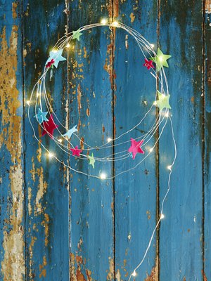 Tähtikranssi on helppo tehdä itse muutamasta tarvikkeesta.